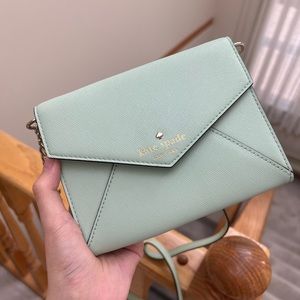 Mint Green Kate Spade Envelope Crossbody Purse